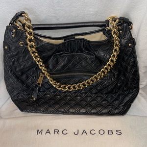 MARC JACOBS STAM QUILTED LEATHER TOTE W/ DUST COVER - 12”H 16”W 6”D